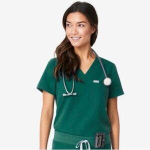 Figs Hunter Green Scrub Set XS/XSP